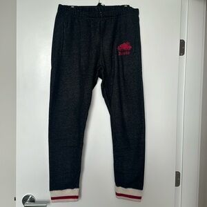 Roots cabin sweatpants with ribbed ankle M